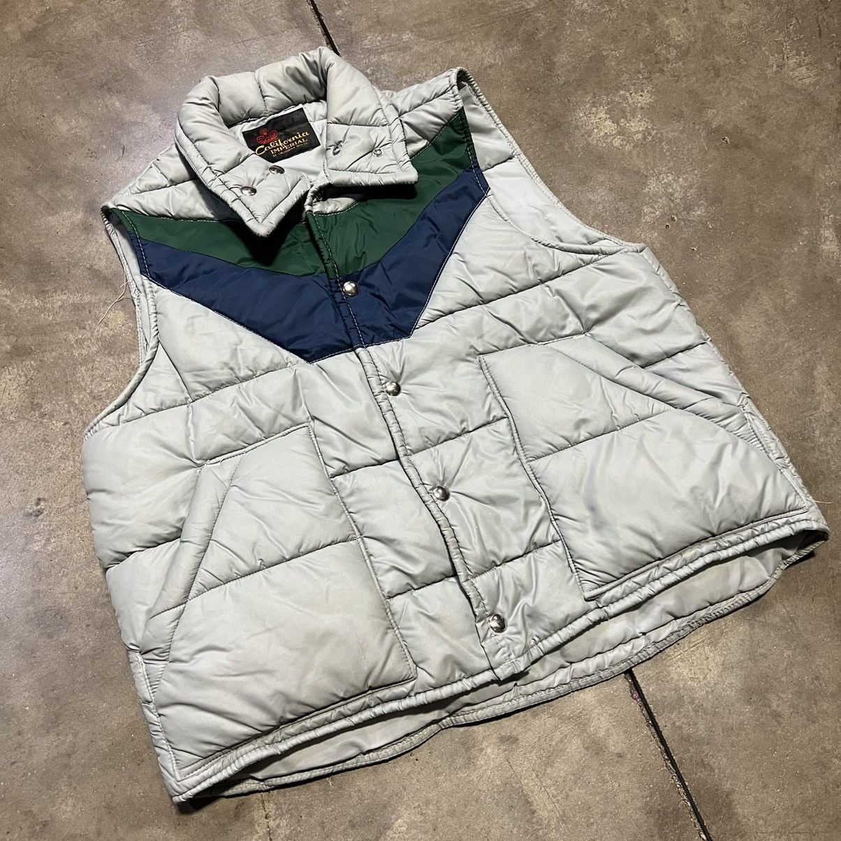 Vintage Vintage Striped Puffer Vest Western Rodeo Quilted 70s 80s Size US M / EU 48-50 / 2 - 2 Thumbnail