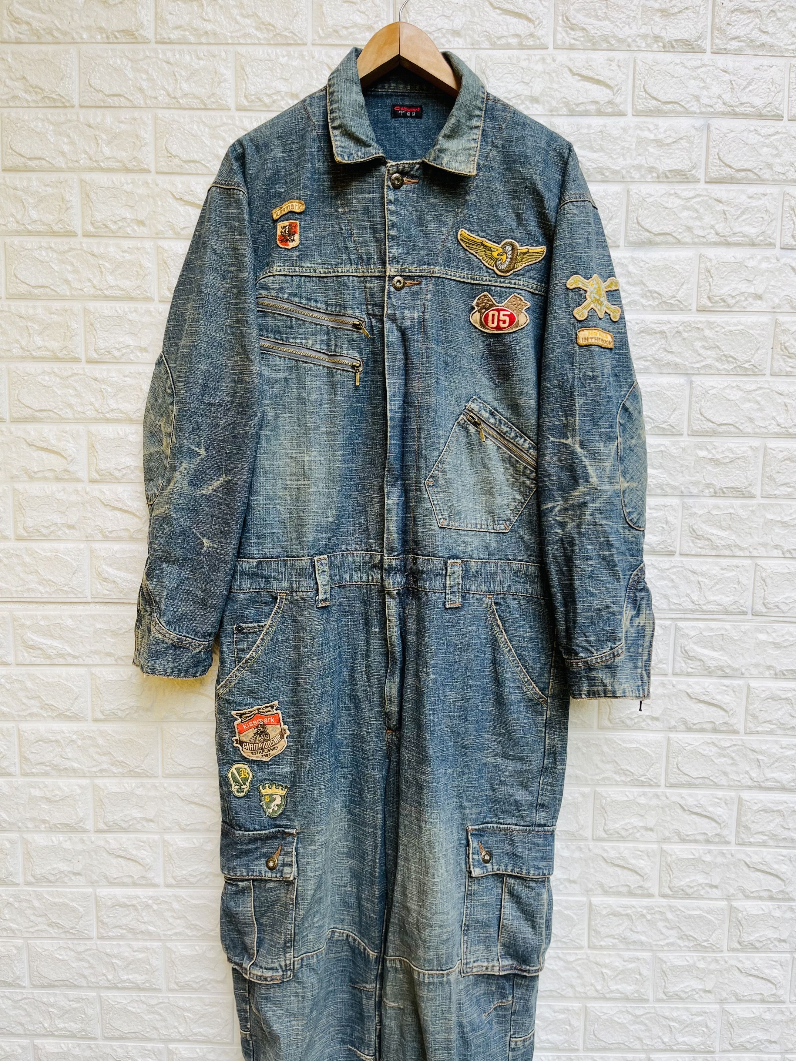 Japanese Brand Vintage Kissmark Overall Japanese Designer Fashion Style Size US 34 / EU 50 - 3 Thumbnail