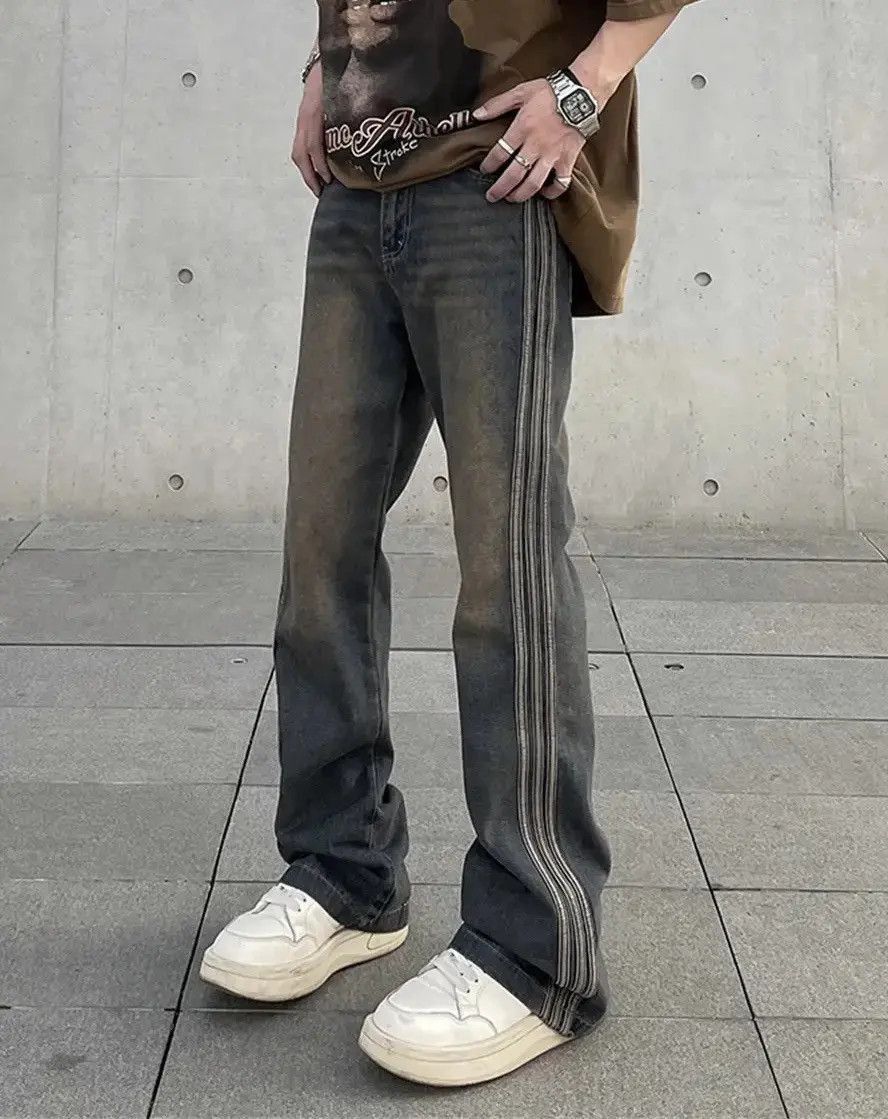 Japanese Brand Y2K Men Slim Flared Jeans Size US 32 / EU 48 - 2 Thumbnail