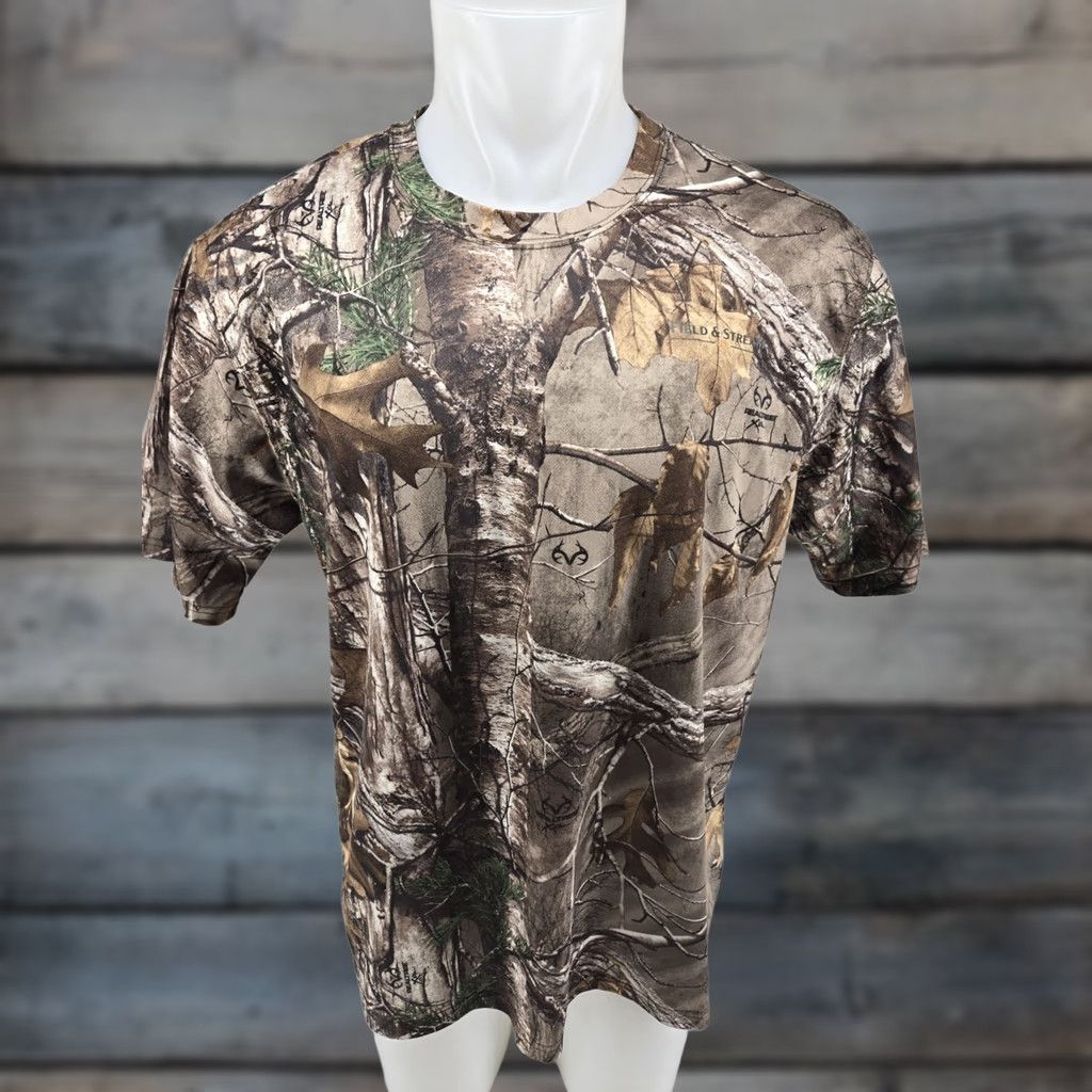 Realtree Field And Stream Smart Wick Realtree Camo Shirt XL Microfiber Short Sleeve Mens Regular Size Multicolor Camouflage 100% Polyester Moisture Wicking Size US XL / EU 56 / 4 - 1 Thumbnail