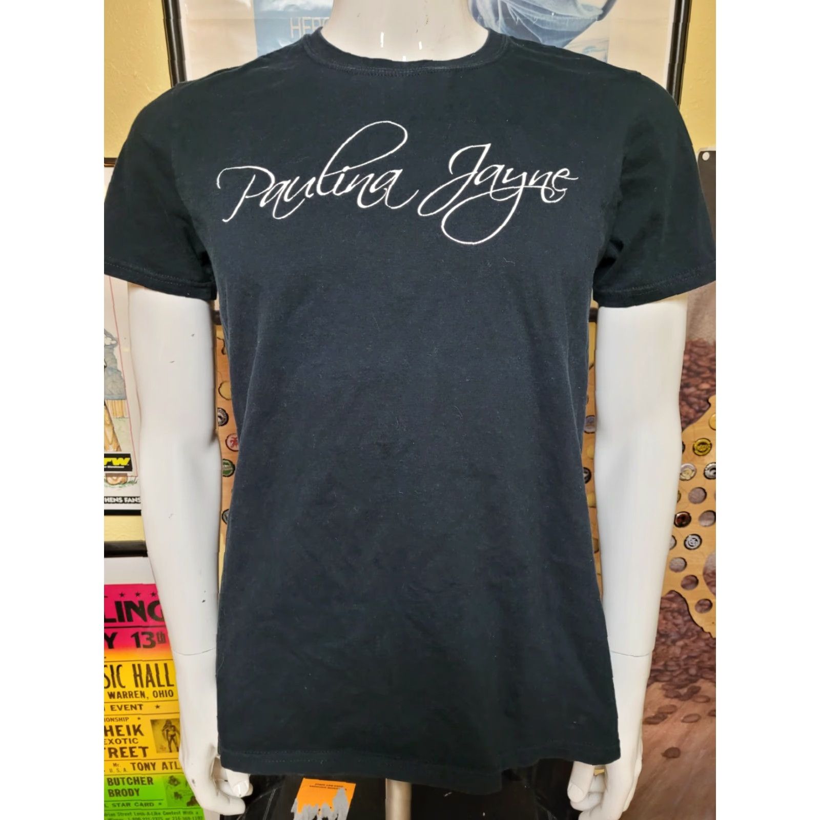 Gildan VTG Paulina Jayne Country Singer T Shirt Medium Nashville Detroit MI Mens Black 100% Cotton Graphic Tee Short Sleeve Round Neck Size US M / EU 48-50 / 2 - 2 Thumbnail