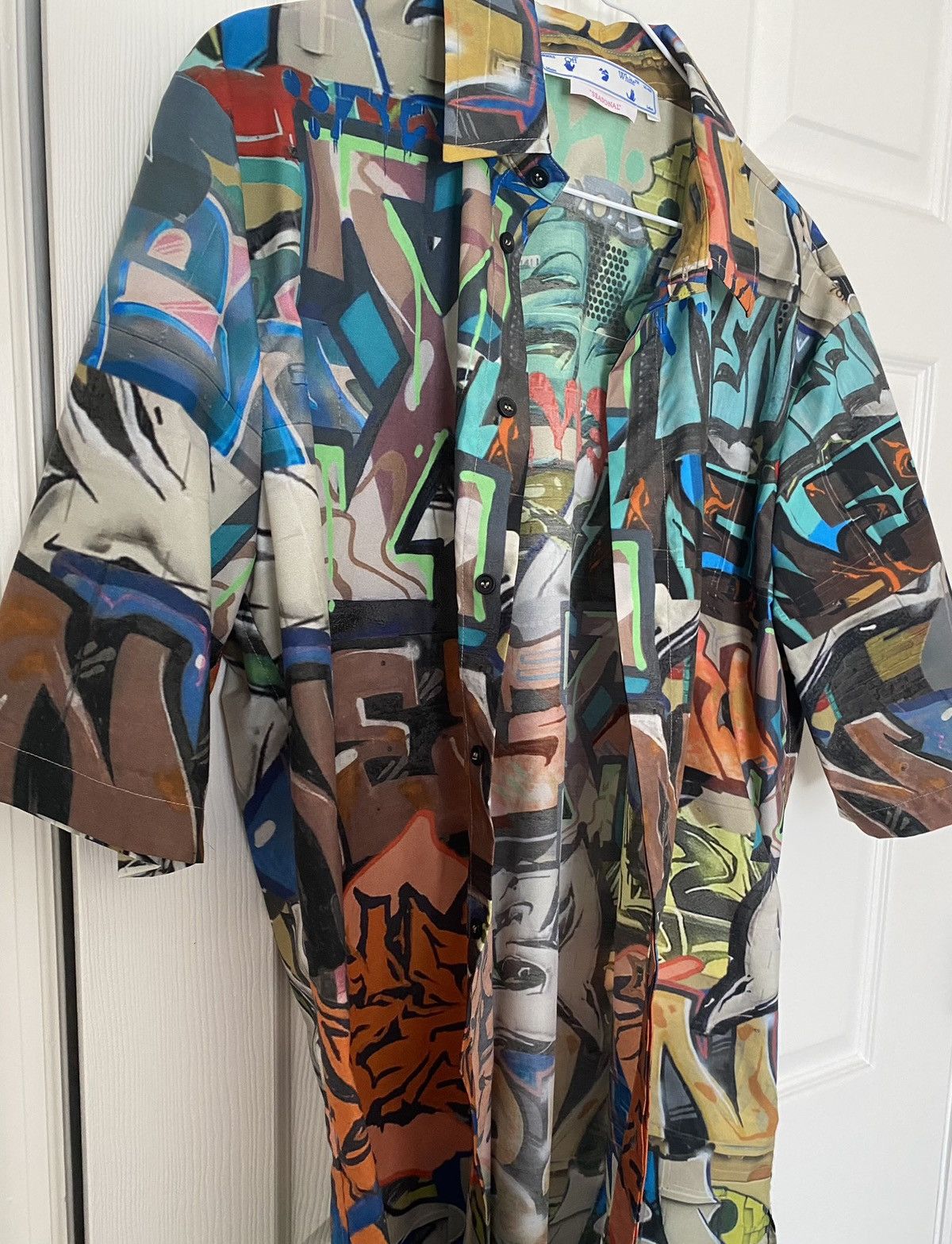 Off-White Off-White Graffiti Shirt Size Medium Size US M / EU 48-50 / 2 - 2 Thumbnail