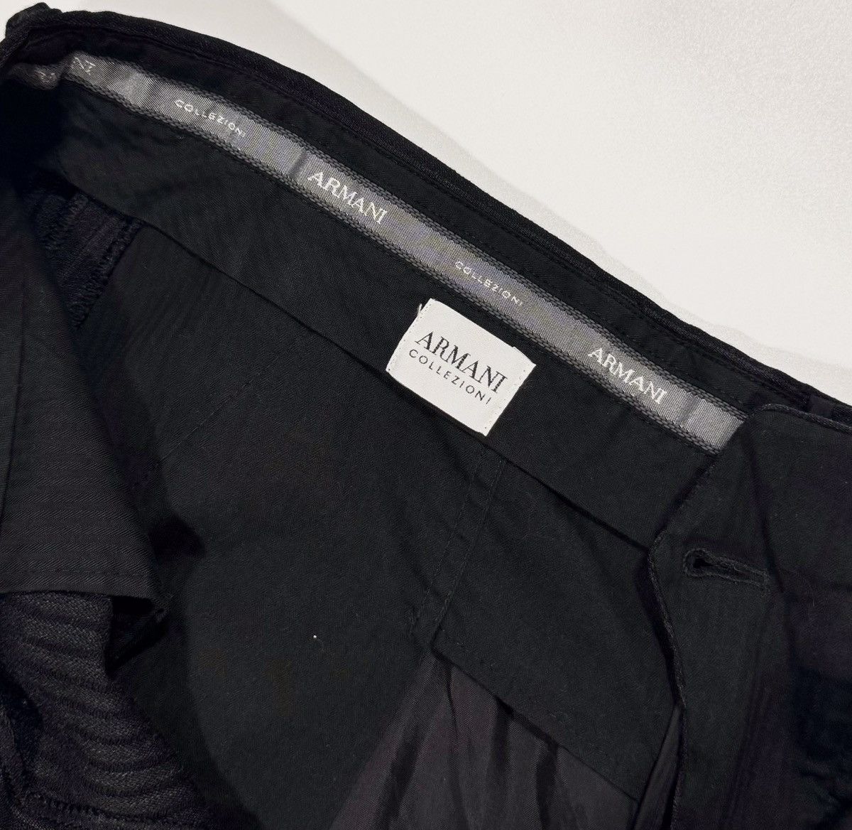 Armani Armani Collezioni Vintage Mens Striped Wool Trousers Sz 54R Size US 38 / EU 54 - 5 Thumbnail