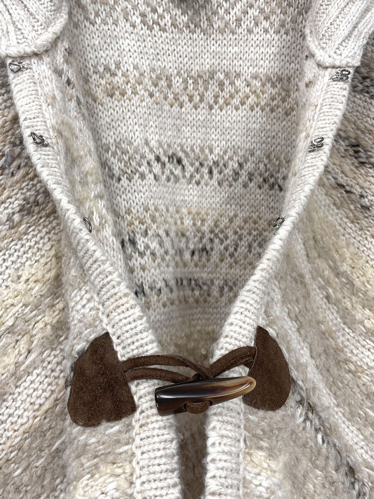 Just Cavalli Just Cavalli by Roberto Cavalli Fringe Chunky Knit Cardigan Size S / US 4 / IT 40 - 10 Thumbnail