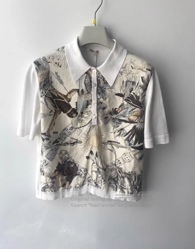 Hermes Hermes T-shirt White Size M / US 6-8 / IT 42-44 - 1 Thumbnail