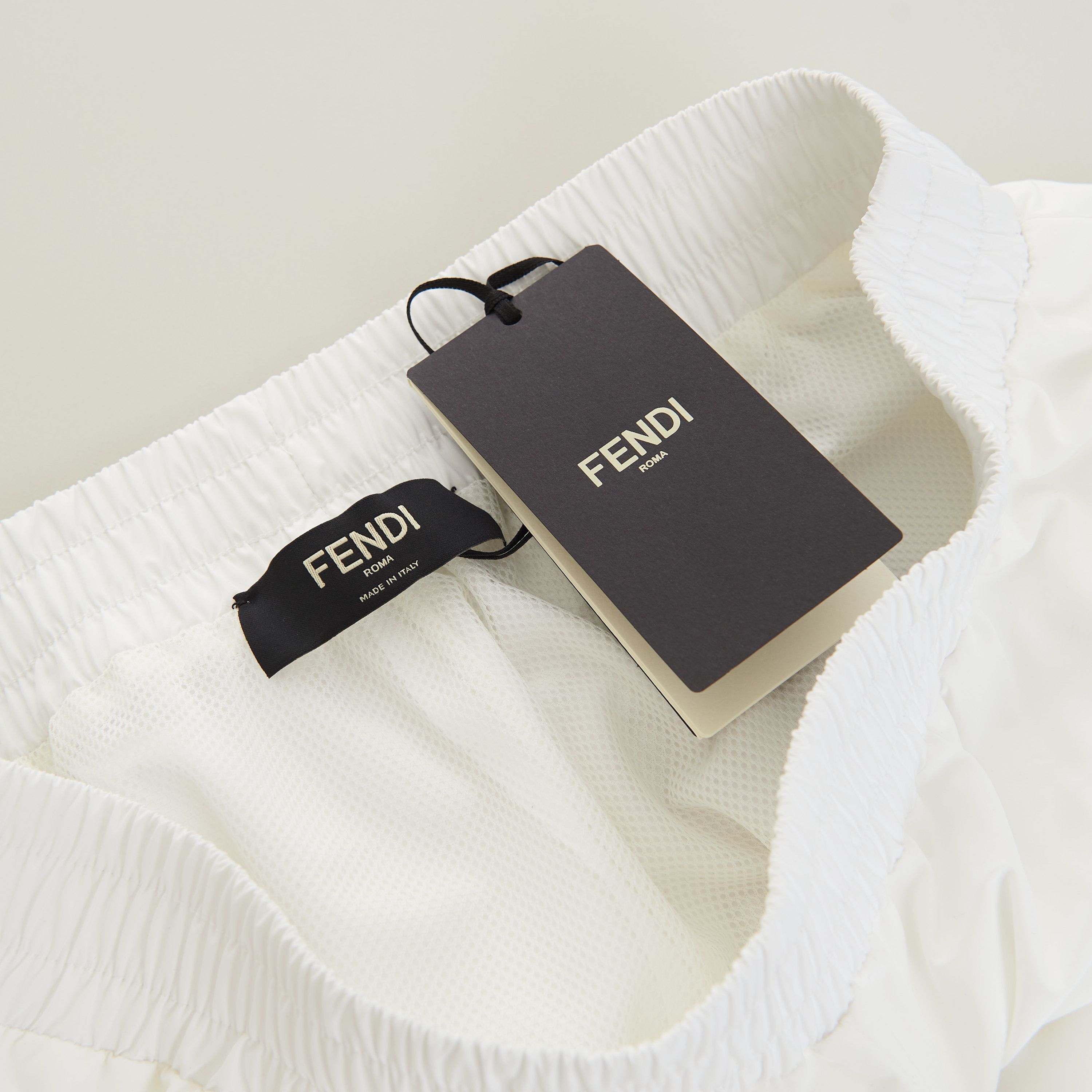 Fendi White Nylon Track Pants With FF Zucca Pattern Print Size S Size US 28 / EU 44 - 10 Thumbnail
