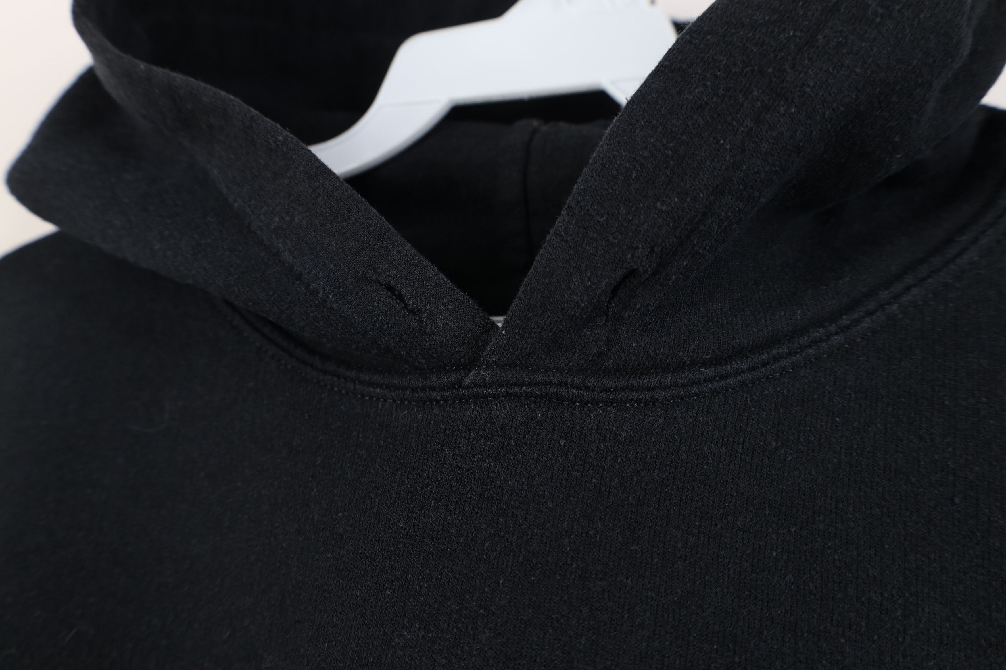 Vintage Vintage 90s Y2K Streetwear Blank Hoodie Sweatshirt Black Size US M / EU 48-50 / 2 - 5 Thumbnail