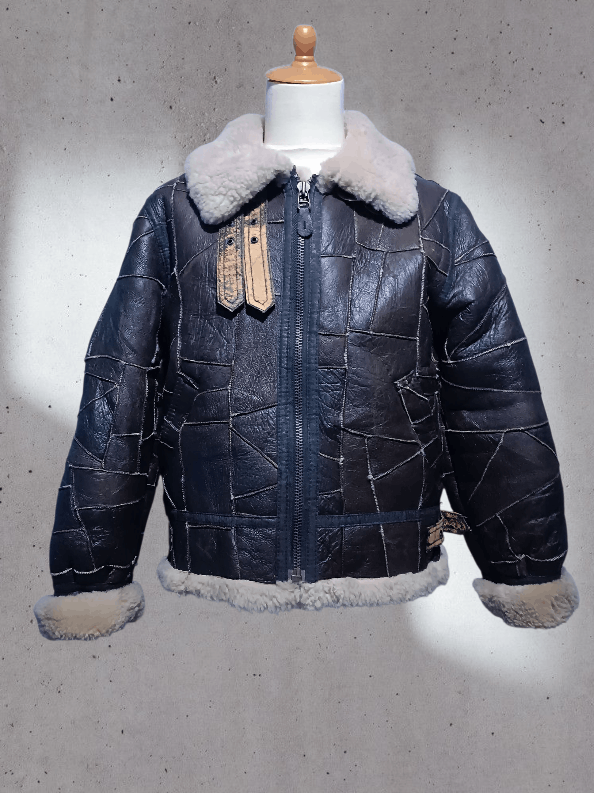 Vintage 💥Rare💥 Vintage B 3 Flight Jacket Patchwork Leather Size US M / EU 48-50 / 2 - 5 Thumbnail