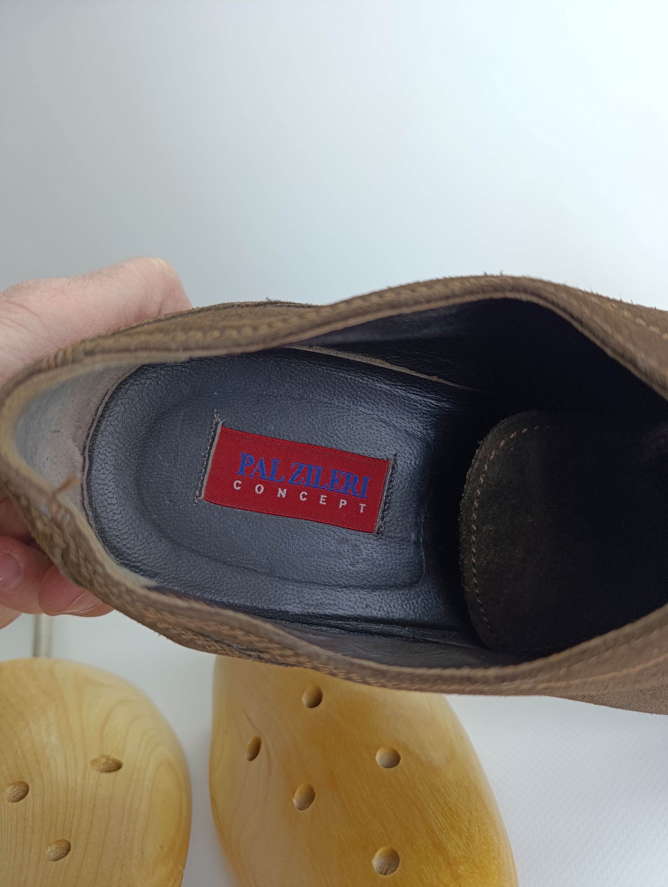 Pal Zileri Pal Zileri Concept Brown Suede Cap Toe Oxford Shoes Mens Size US 11 / EU 44 - 2 Thumbnail