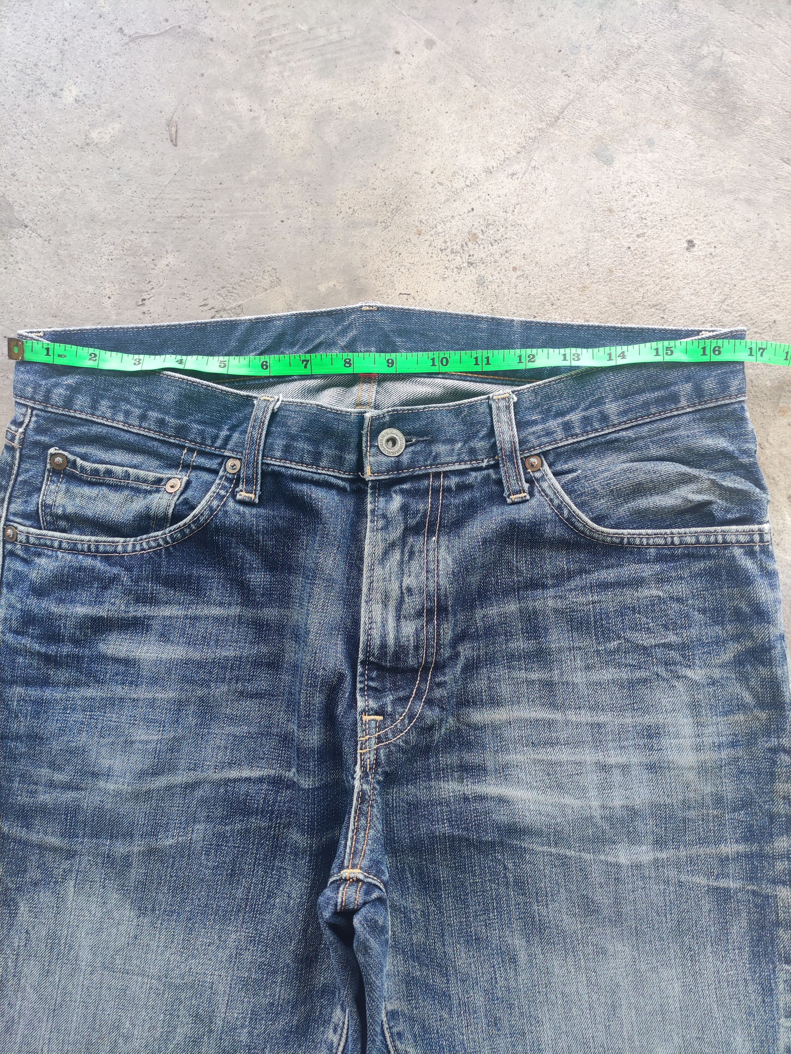 Japanese Brand Vintage Japanese Denim Distress Faded Pants Size US 34 / EU 50 - 6 Thumbnail