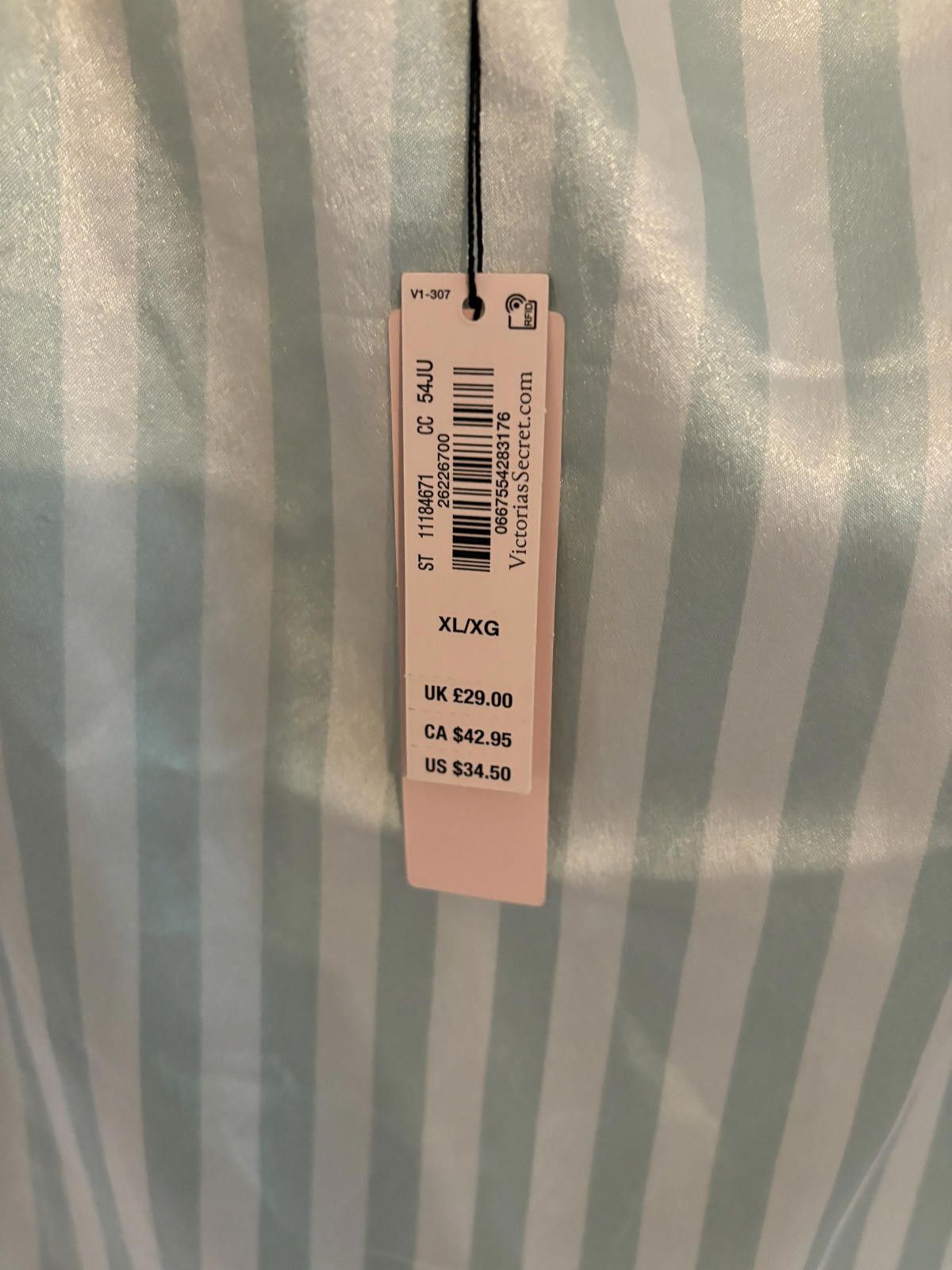 Designer NWT Victoria's Secret Elegant Striped Satin Camisole XL Size XL / US 12-14 / IT 48-50 - 7 Thumbnail
