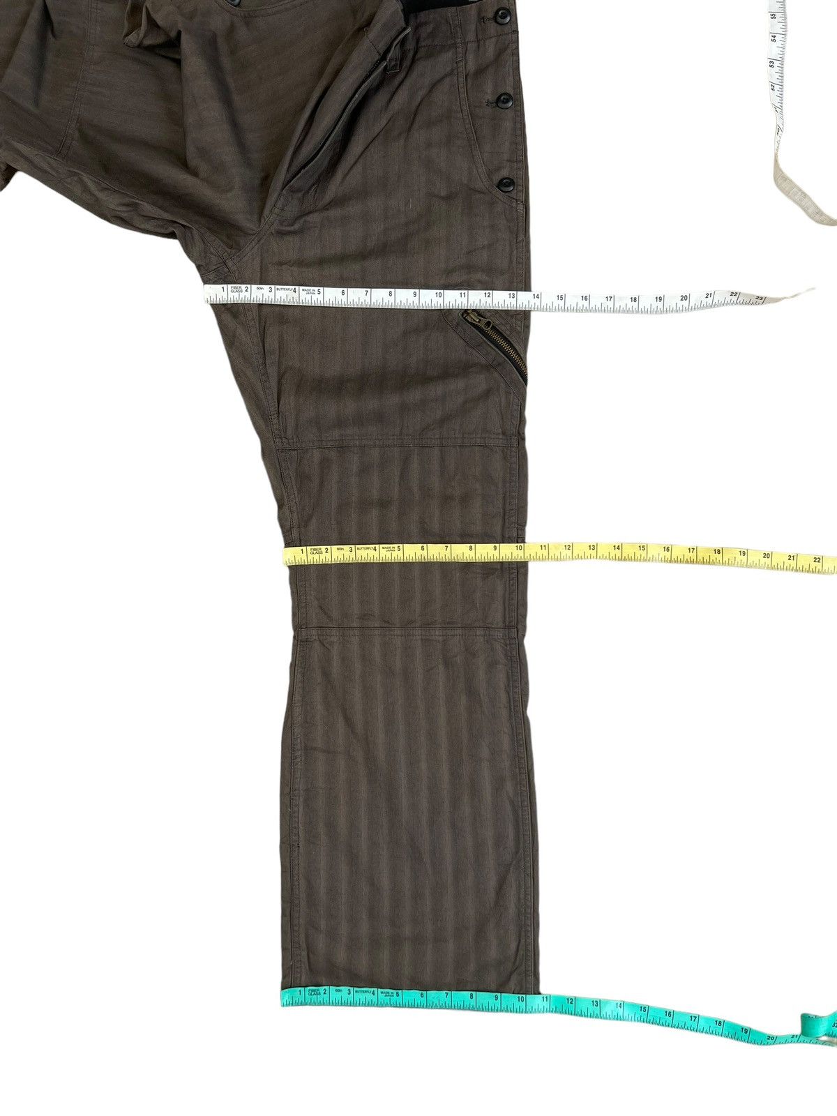 PPFM Vintage PPFM Loose Wide Leg HBT Striped Trouser Pant Size US 32 / EU 48 - 4 Thumbnail
