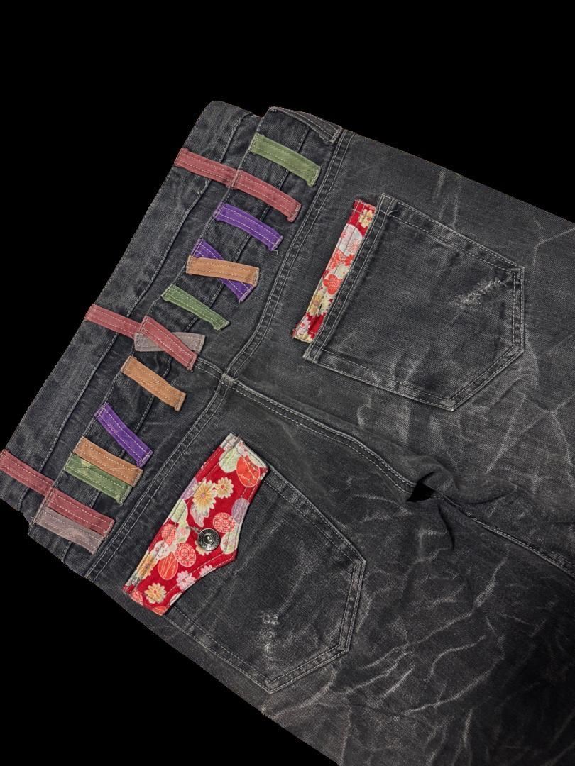 Vintage Vintage Antfui 🇯🇵 Double Waist Whisker Short Distressed Jean Size US 30 / EU 46 - 14 Thumbnail