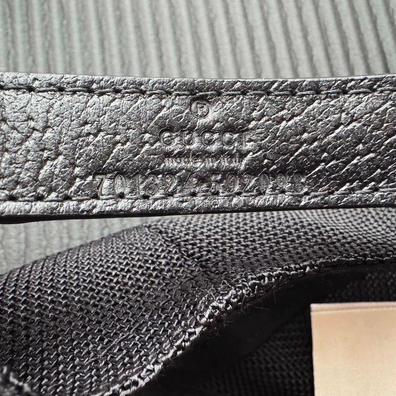 Gucci Gucci SizeL Embroidered logo black hat Size ONE SIZE - 6 Thumbnail
