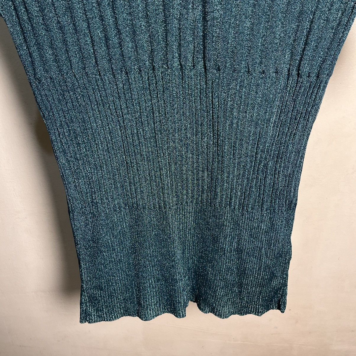 Maison Kitsune Maison Kitsune Short Sleeve Lame Knit Tops Size M / US 6-8 / IT 42-44 - 6 Thumbnail