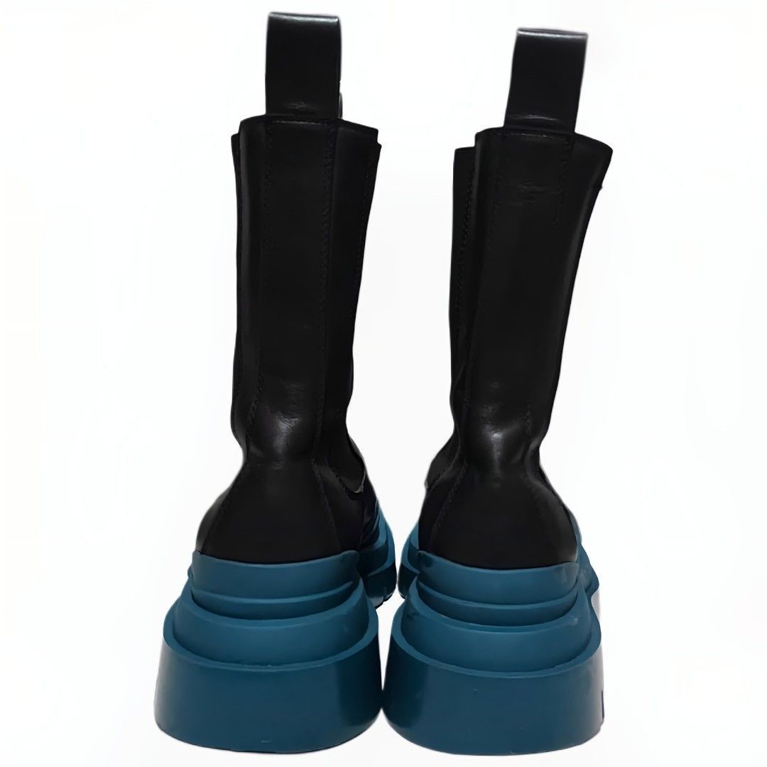 Bottega Veneta Bottega Veneta Contrast-Sole Leather Tire Chelsea Boots Size US 10 / EU 43 - 3 Thumbnail