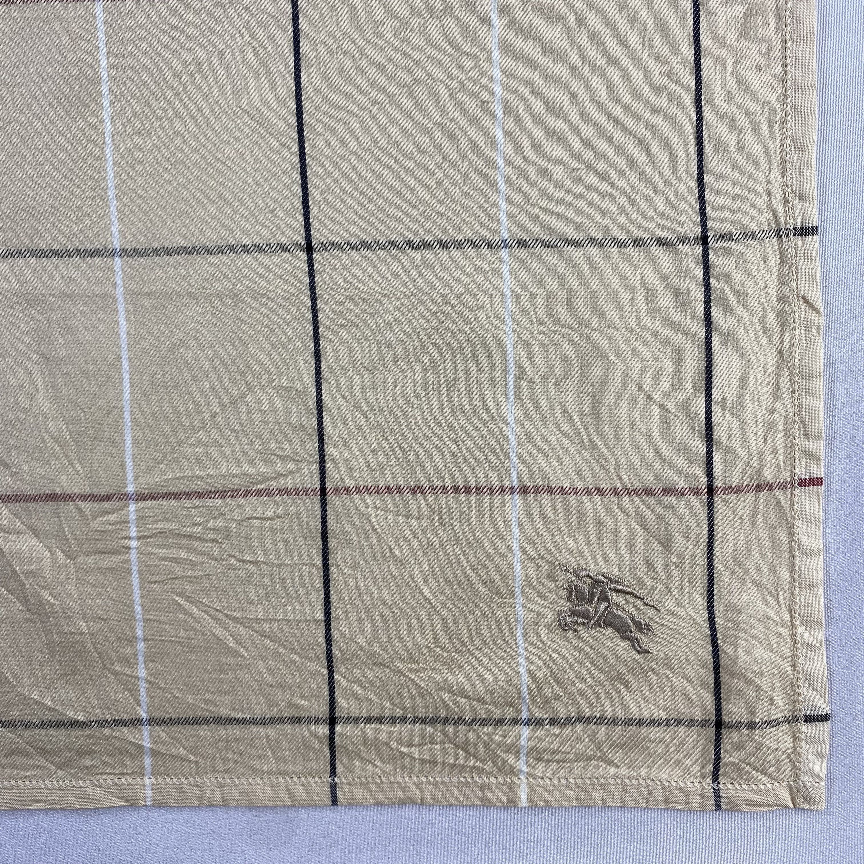 Burberry × Vintage Burberry Handkerchief / Neckerchief / Bandana-P1384 Size ONE SIZE - 3 Thumbnail