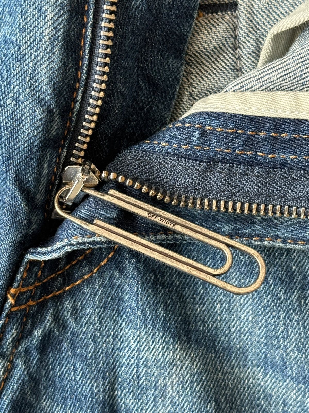 Off-White Off-White Virgil “CUT HERE” Denim Jeans Size US 34 / EU 50 - 11 Thumbnail
