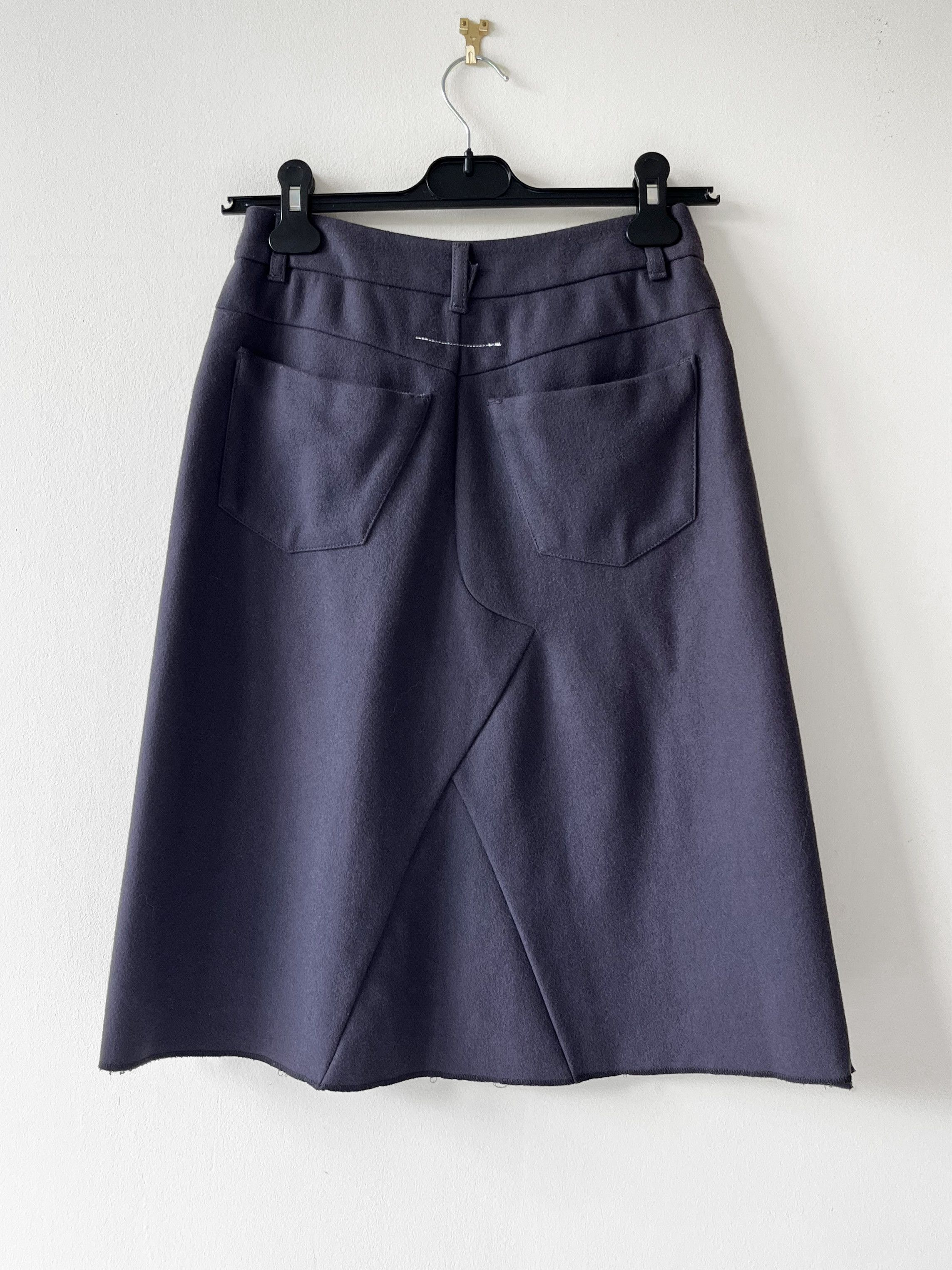 MM6 × Maison Margiela MM6 Margiela FW00 reconstructed wool skirt Size 27" / US 4 / IT 40 - 2 Thumbnail