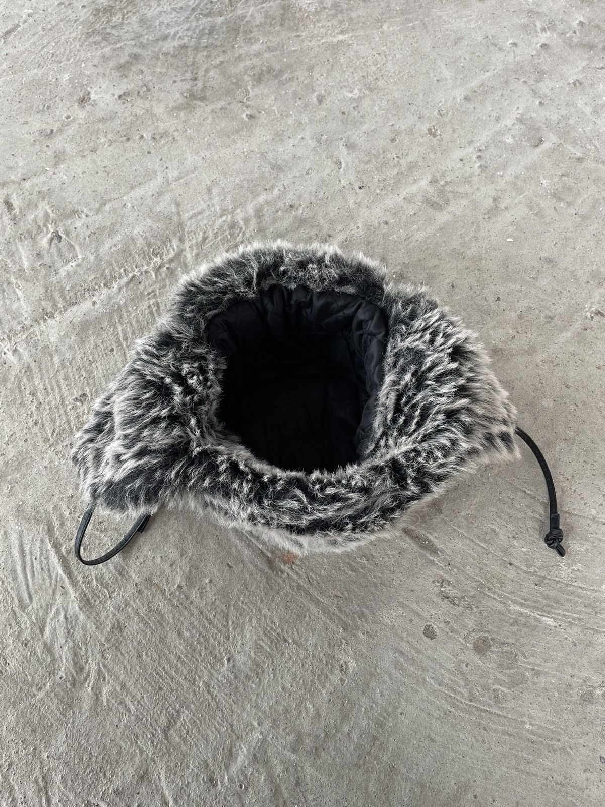 Japanese Brand × Vintage Crazy Y2K Fur Trapper Fuzzy Ushanka Beanie Hat Mohair Faux Size ONE SIZE - 6 Thumbnail