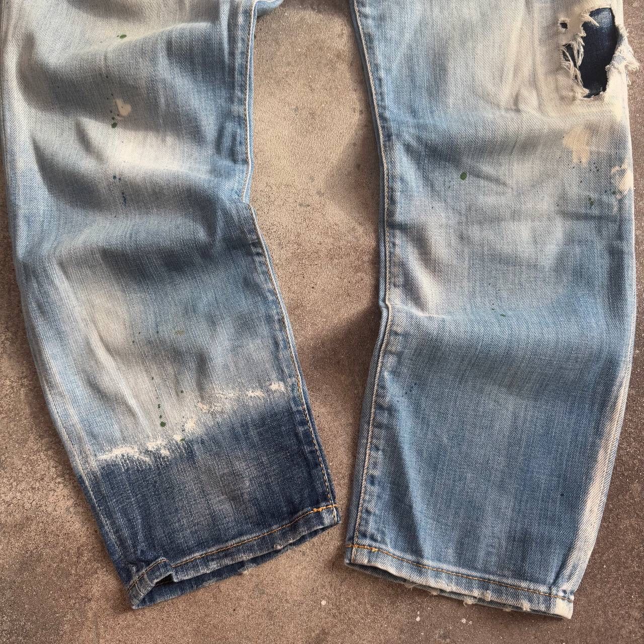 Dsquared2 × Vintage Dsquared2 Amazing Distressed Jeans Size 32" / US 10 / IT 46 - 9 Thumbnail