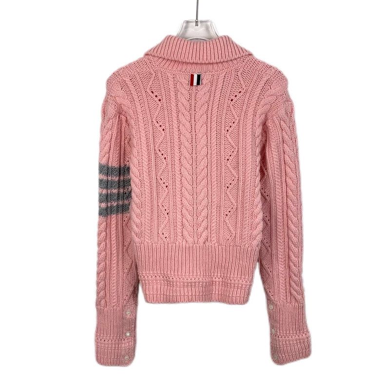Thom Browne Thom Browne Pink classic four-bar wool lapel long-sleeved k Size XS / US 0-2 / IT 36-38 - 2 Thumbnail