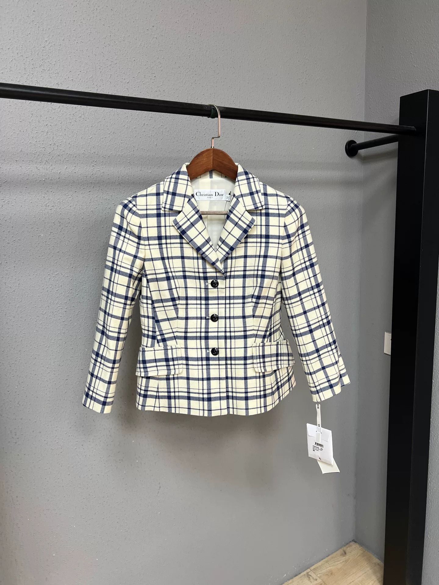Dior Plaid Blazer with Original Tags