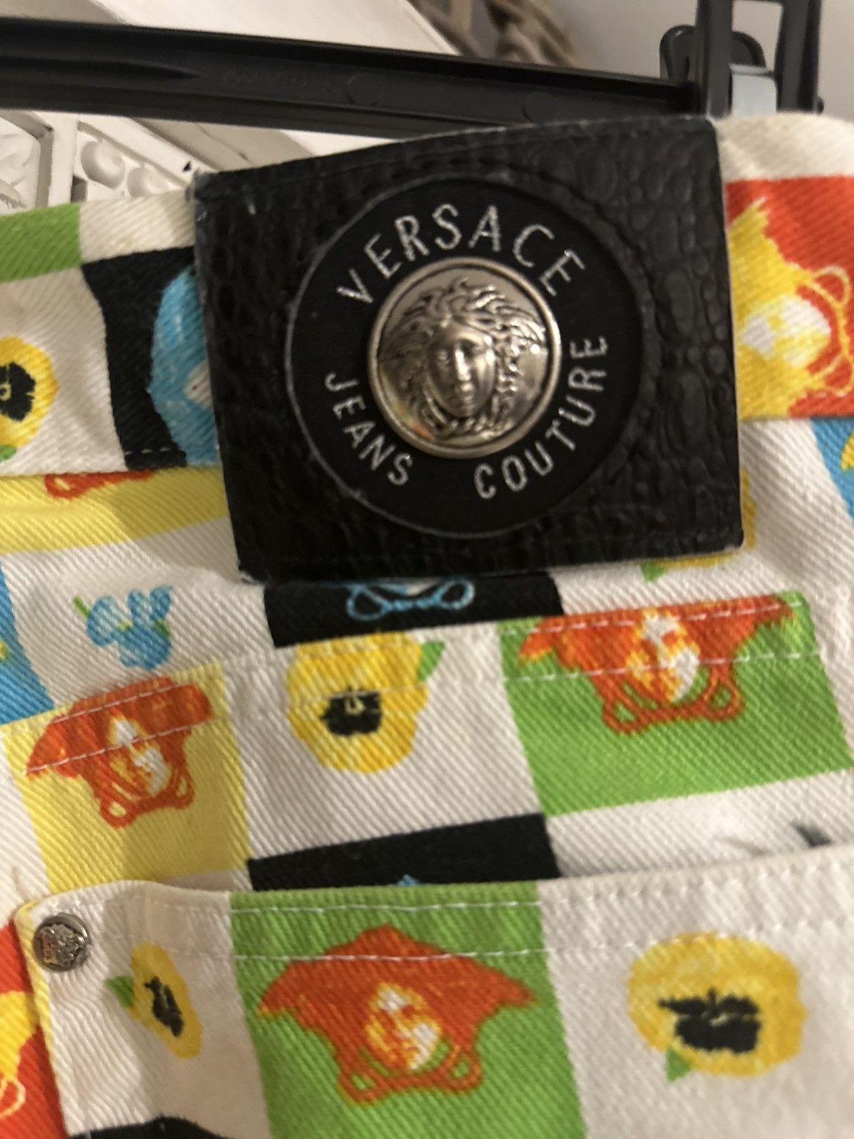 Versace Jeans Couture Vintage 90s Versace Jeans Couture Medusa Print Pants Size US 32 / EU 48 - 4 Thumbnail
