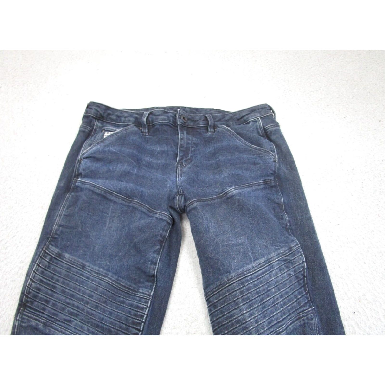 G-Star G-Star Jeans Womens 28 Blue 5620 Custom Mid Skinny Tapered Moto Stacked Jeans Size 28" / US 6 / IT 42 - 2 Thumbnail
