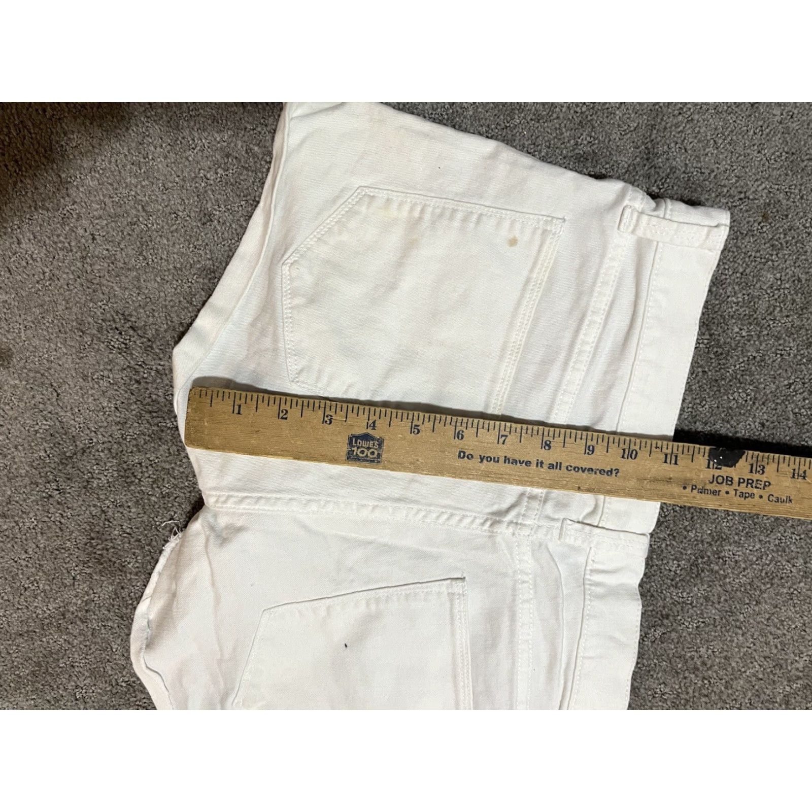 Gap VINTAGE GAP Women's Denim Shorts Summer Cut-Offs White Size 27 Casual Stretch Classic Size 27" / US 4 / IT 40 - 4 Thumbnail