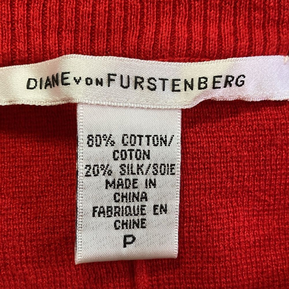 Diane von Furstenberg Diane Von Furstenberg Size P Red Knit Dress “Beliz” Four Poc Size XS / US 0-2 / IT 36-38 - 12 Thumbnail
