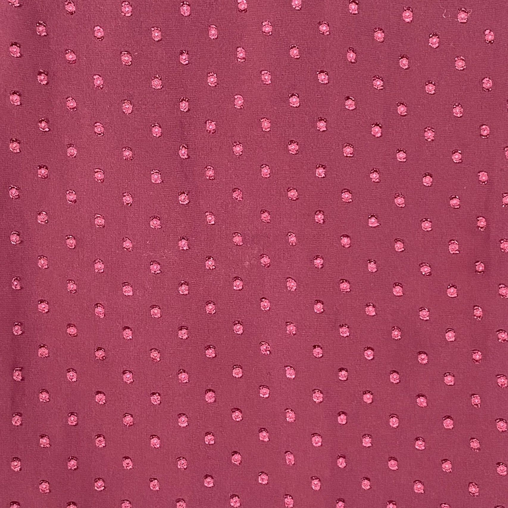 Torrid Torrid Tank Shirt Womens Plus Burgundy Chiffon Swiss Dot Sleeveless Mock Neck Button-Loop Keyhole Back 0X Size 0X Size XL / US 12-14 / IT 48-50 - 2 Thumbnail