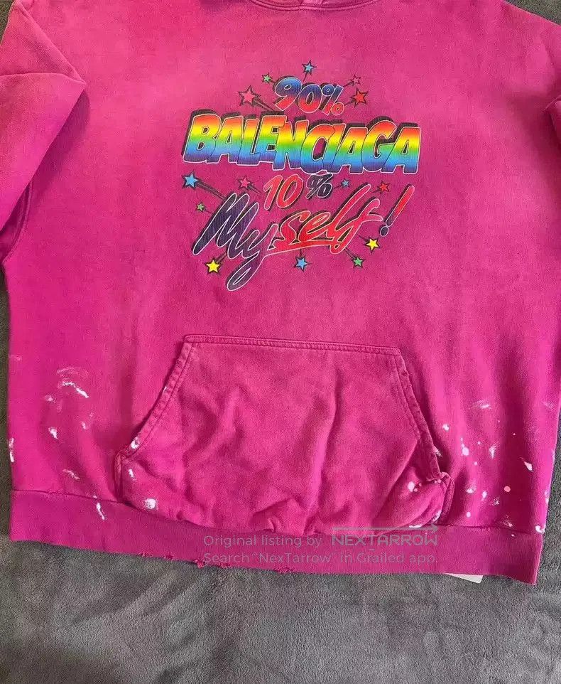 Balenciaga Balenciaga rainbow letter logo hoodie. Size US M / EU 48-50 / 2 - 3 Thumbnail