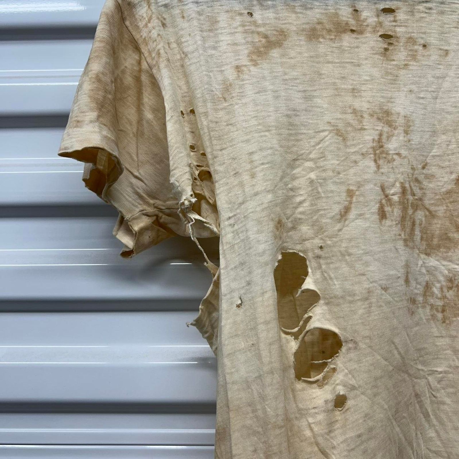 Other VTG 70s Distressed white cotton t-shirt Size US M / EU 48-50 / 2 - 2 Thumbnail