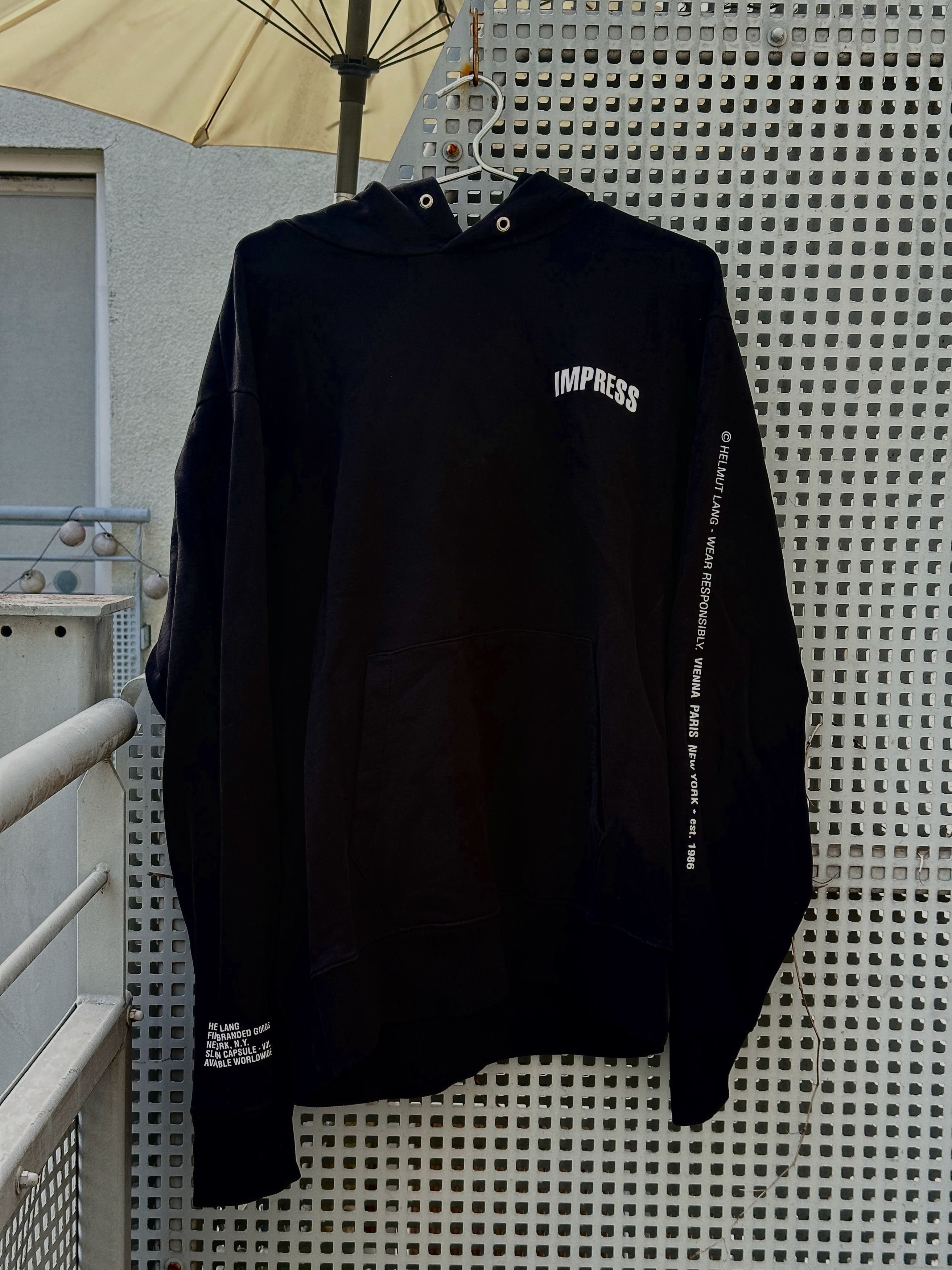 Helmut Lang Helmut Lang Black Hoodie Size US L / EU 52-54 / 3 - 1 Thumbnail