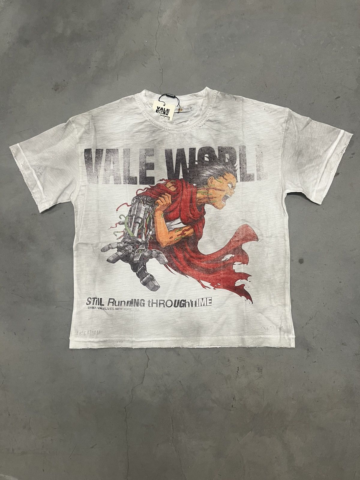 Vale Vale Forever Valley Dreams Grey Sade HK Tour Tee Size Small