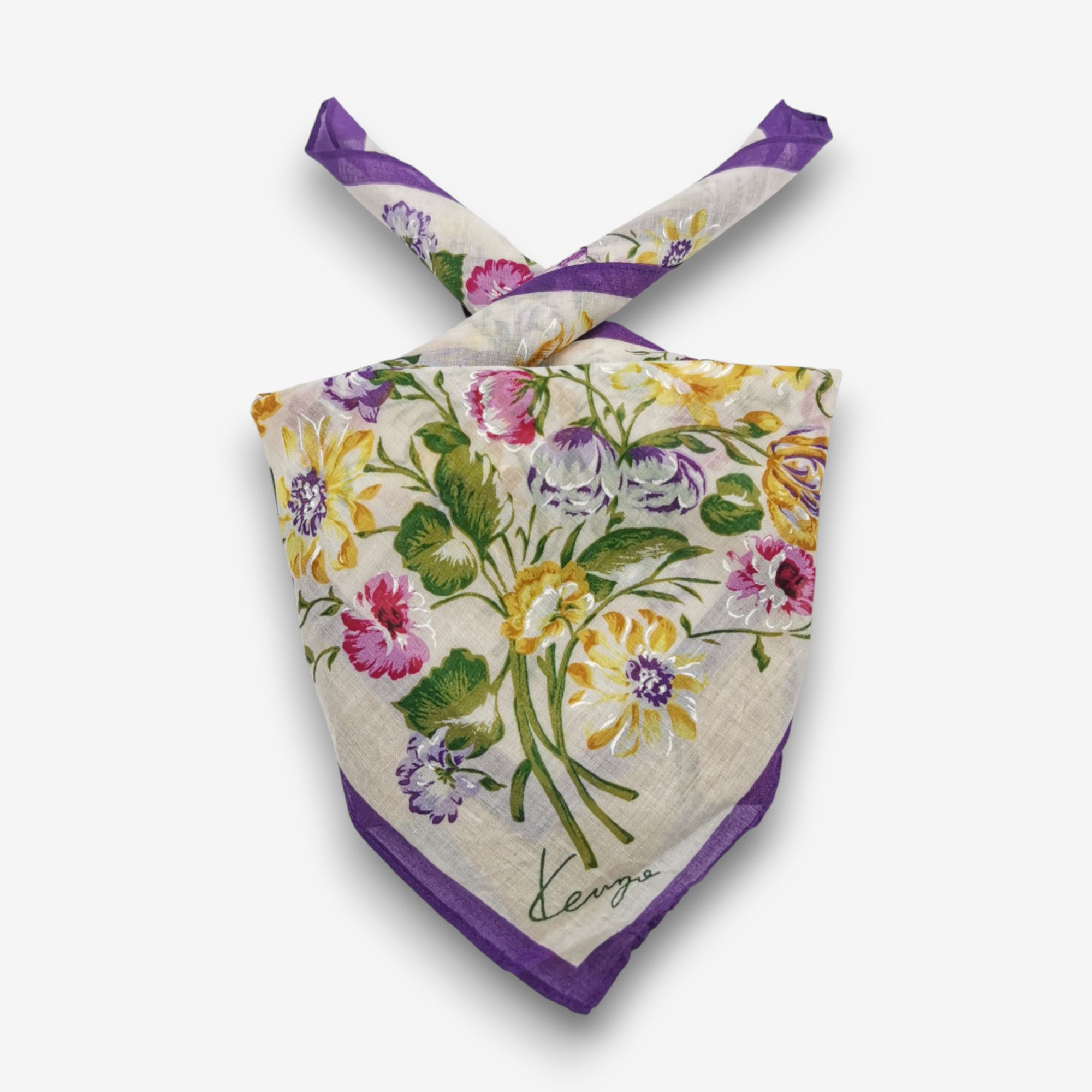 Kenzo Vintage Kenzo Handkerchief Neckerchief Bandana Size ONE SIZE - 4 Thumbnail