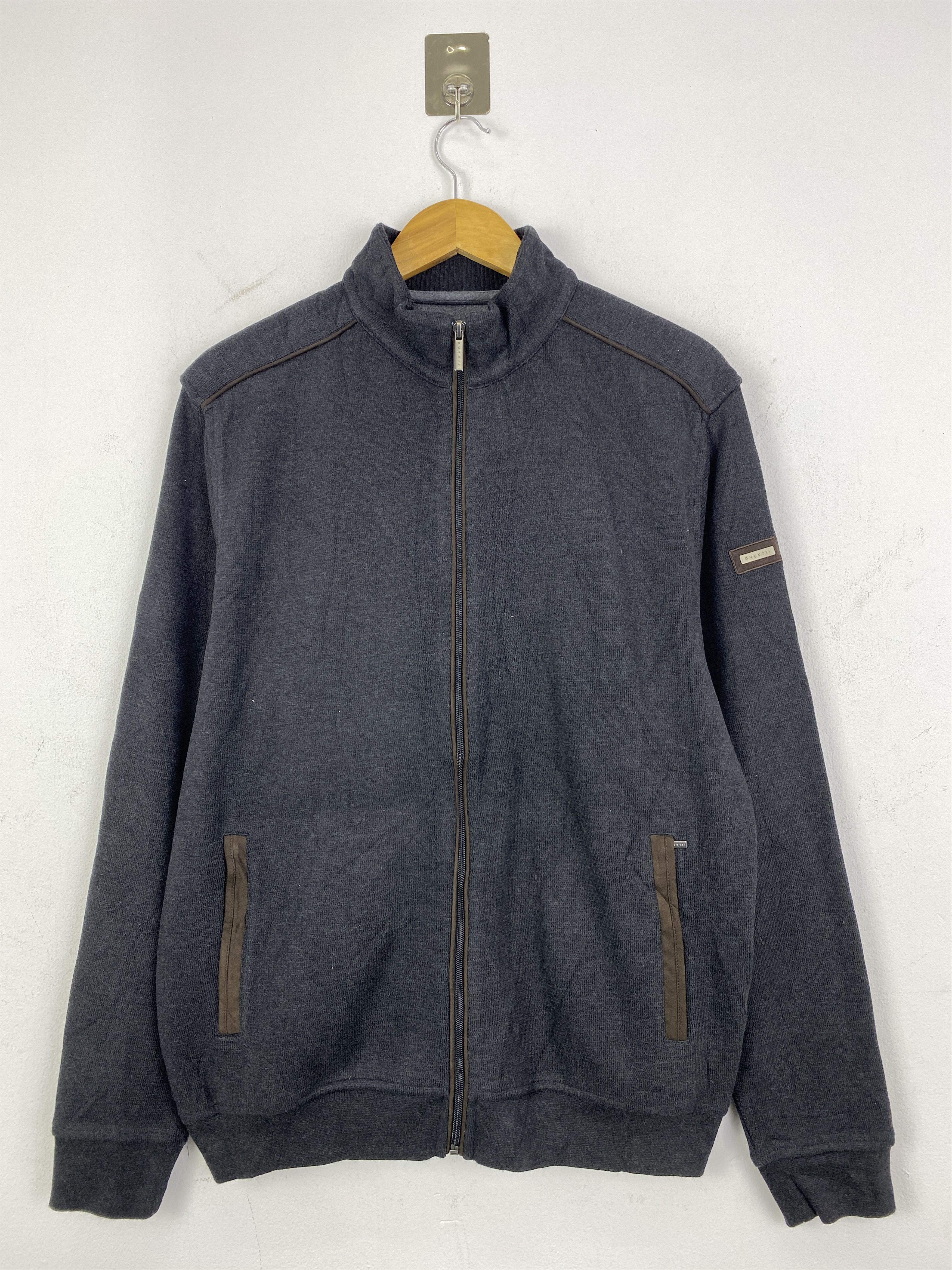 Vintage Bugatti Zipper Up Jumper Sweater SH0212