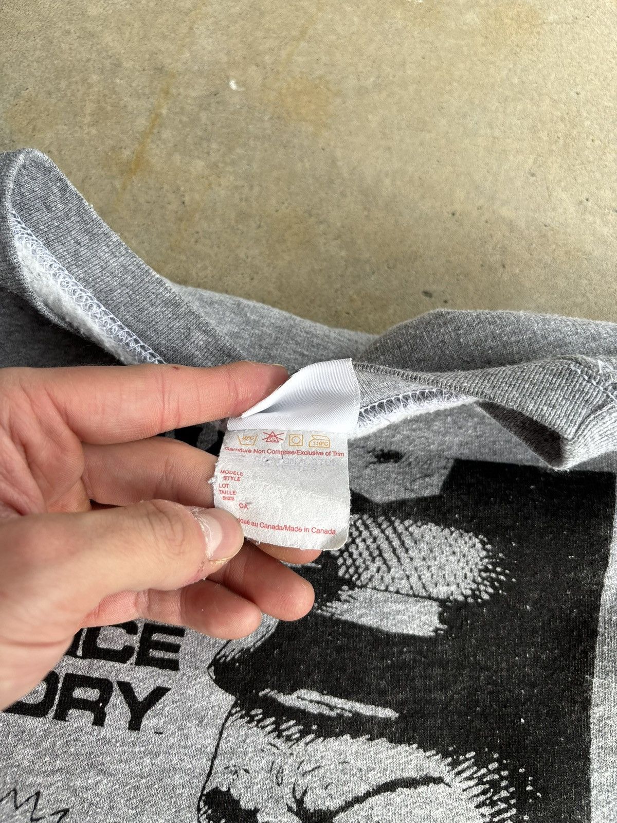 Band Tees Vintage 90s Black Flag Police Story Heather Grey Sweater Size US XL / EU 56 / 4 - 5 Thumbnail