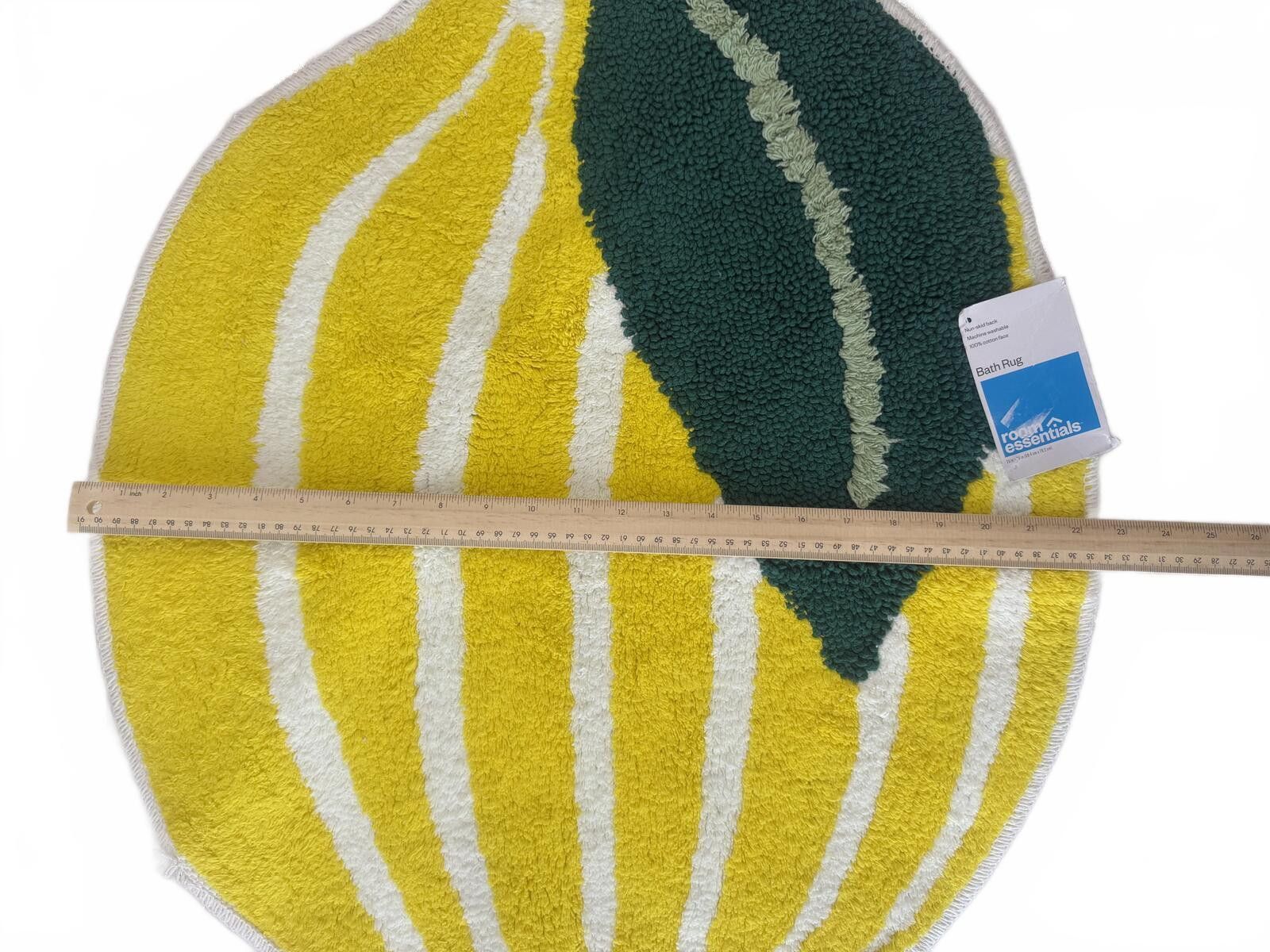 Other Room Essentials “Lemon” shape Bath Rug cod3 Size ONE SIZE - 4 Thumbnail