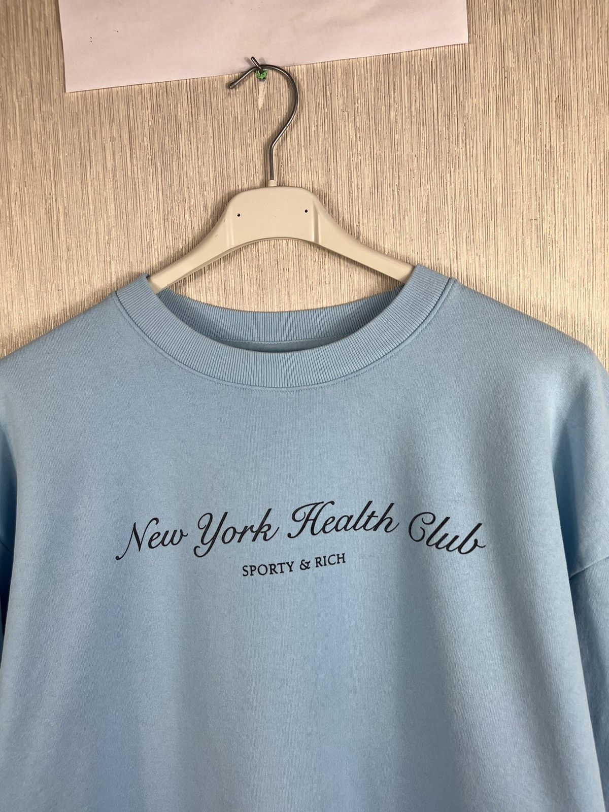 Designer × Sporty & Rich Sporty & Rich New York Health Club sweatshirt logo crewneck Size US L / EU 52-54 / 3 - 3 Thumbnail