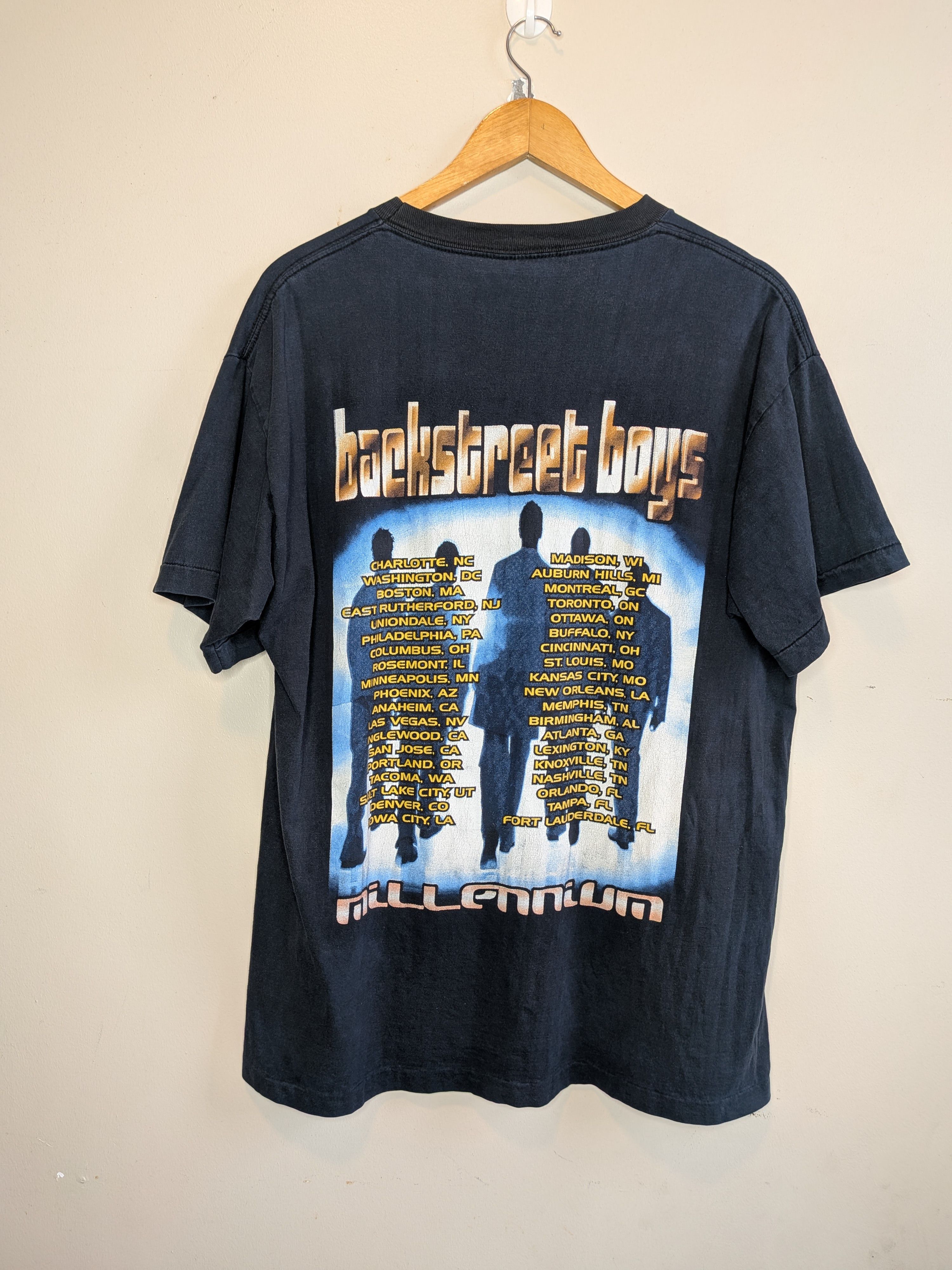 Vintage Backstreet Boys 1999 Millennium Tour Size US L / EU 52-54 / 3 - 3 Thumbnail
