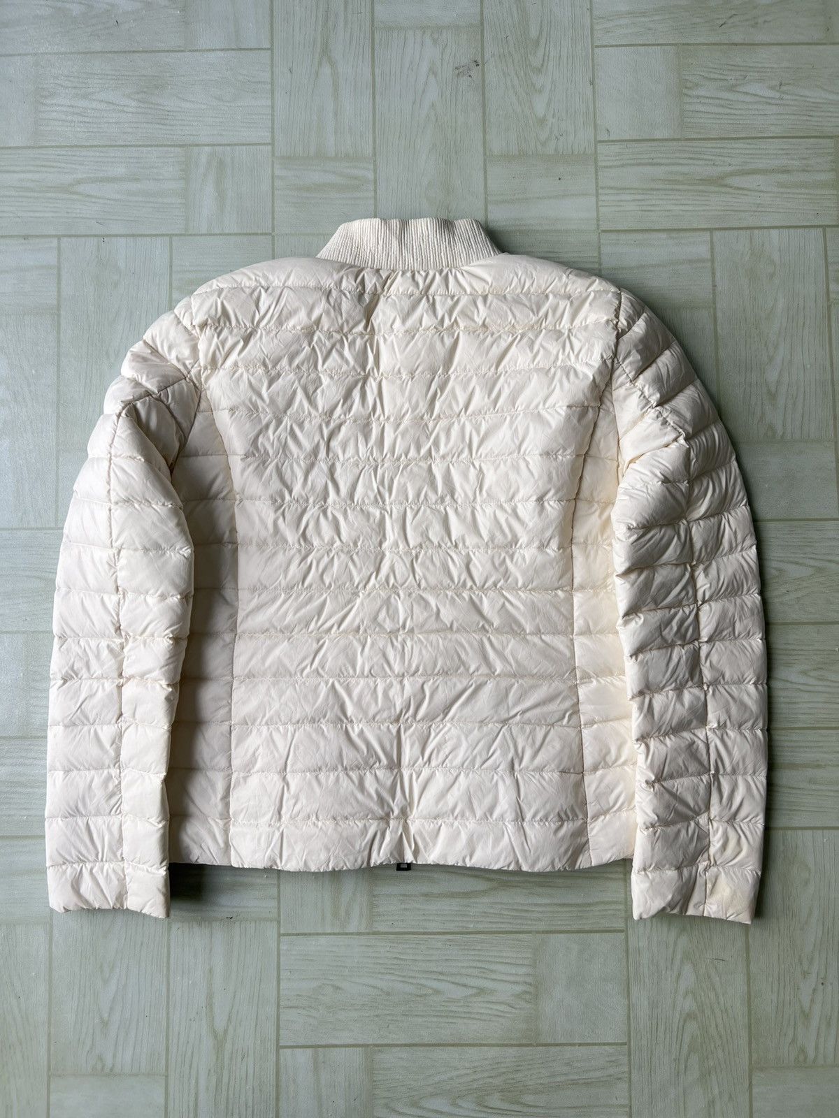 Moncler Moncler Blenca Lounge Saison White Down Puffer Jacket Size L / US 10 / IT 46 - 6 Thumbnail