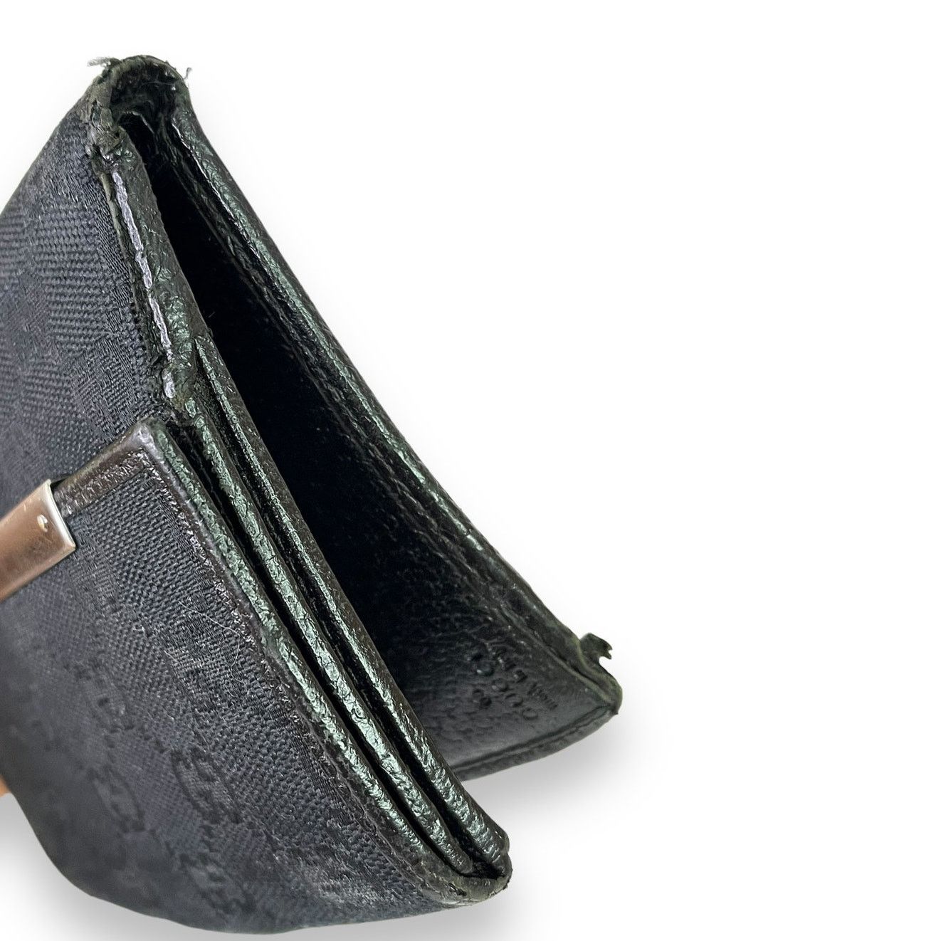 Gucci Gucci Vintage GG Monogram Canvas Leather Bifold Wallet Size ONE SIZE - 8 Thumbnail