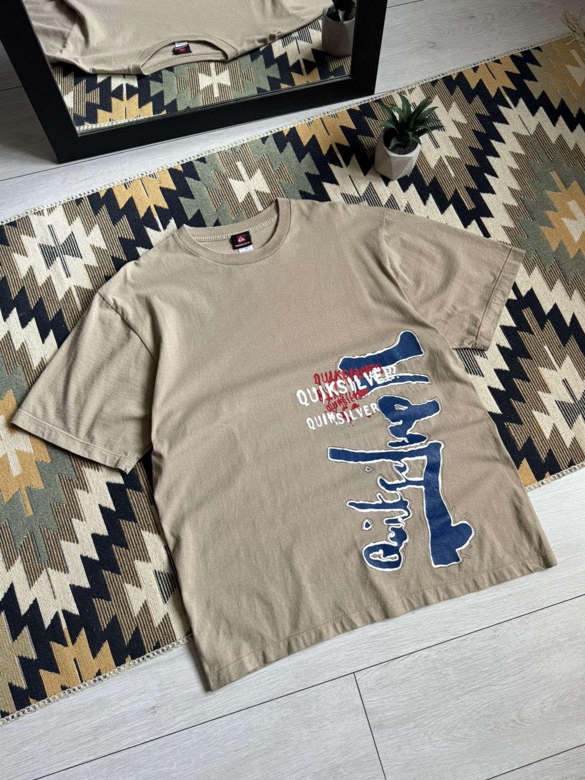 Quiksilver Vintage Quiksilver Big Logo Y2K T-shirt Surfstyle Size US XL / EU 56 / 4 - 3 Thumbnail