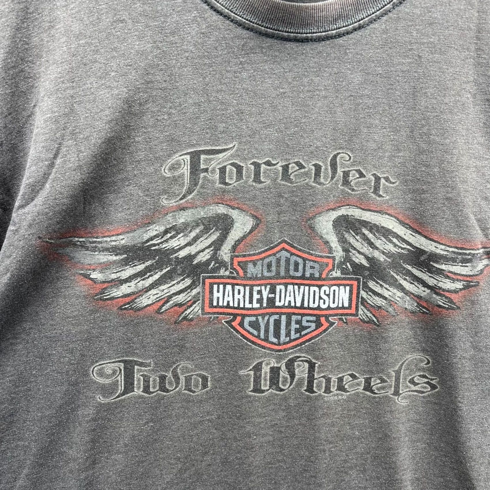 Harley Davidson VINTAGE Harley-Davidson Shirt Men 2XL Gray Crewneck T-Shirt Motorcycle Dudley Perkins Logo Casual All Seasons Mens Size US XXL / EU 58 / 5 - 6 Thumbnail