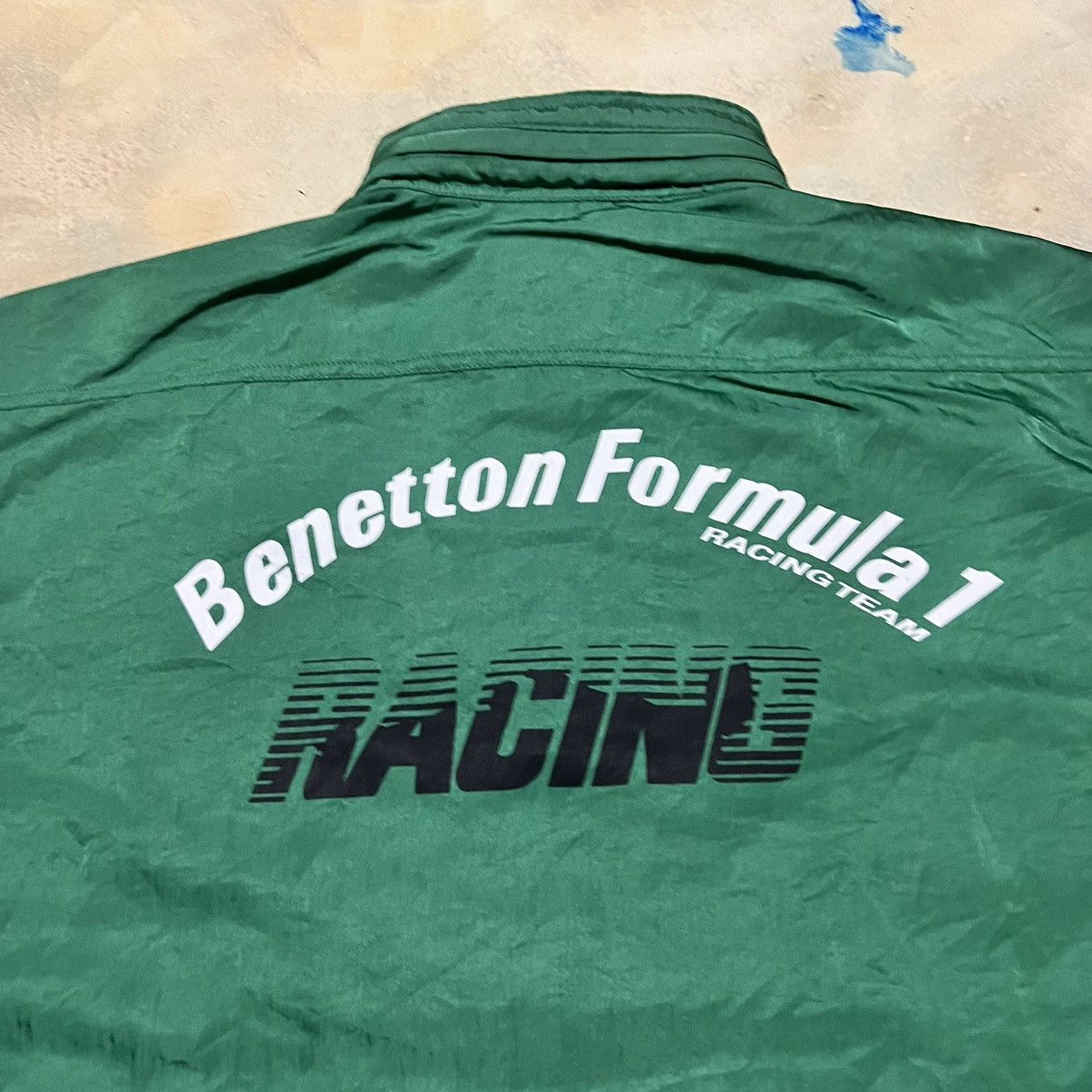 Benetton Vintage Benetton Formula 1 Big Logo Racing Light Jacket Size US L / EU 52-54 / 3 - 17 Thumbnail