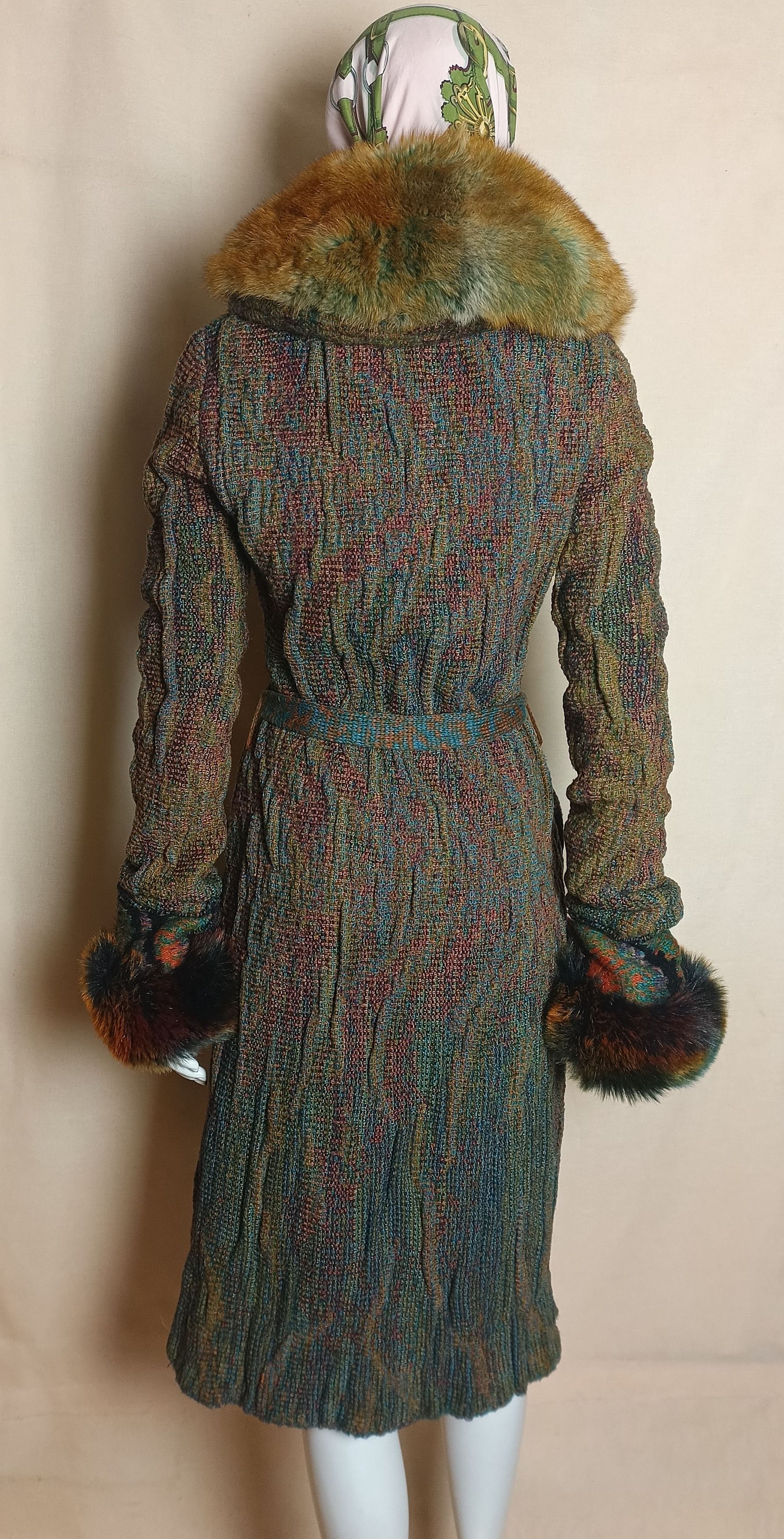 Roberto Cavalli Roberto Cavalli Rare Vintage Knit Coat Cardigan Fox Fur Sz S Size S / US 4 / IT 40 - 3 Thumbnail