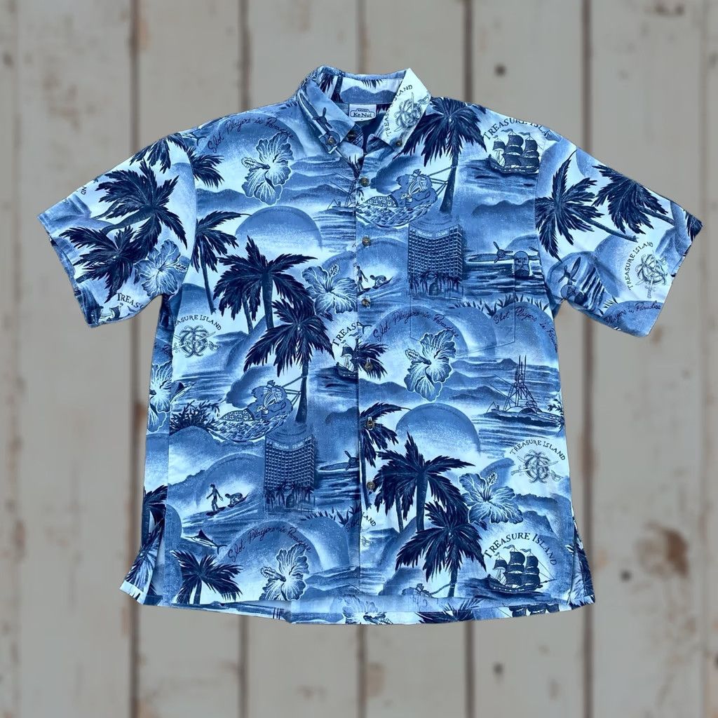 Vintage VINTAGE Ke Nui Hawaiian Shirt Mens Large Treasure Island Casino Size US L / EU 52-54 / 3 - 1 Thumbnail