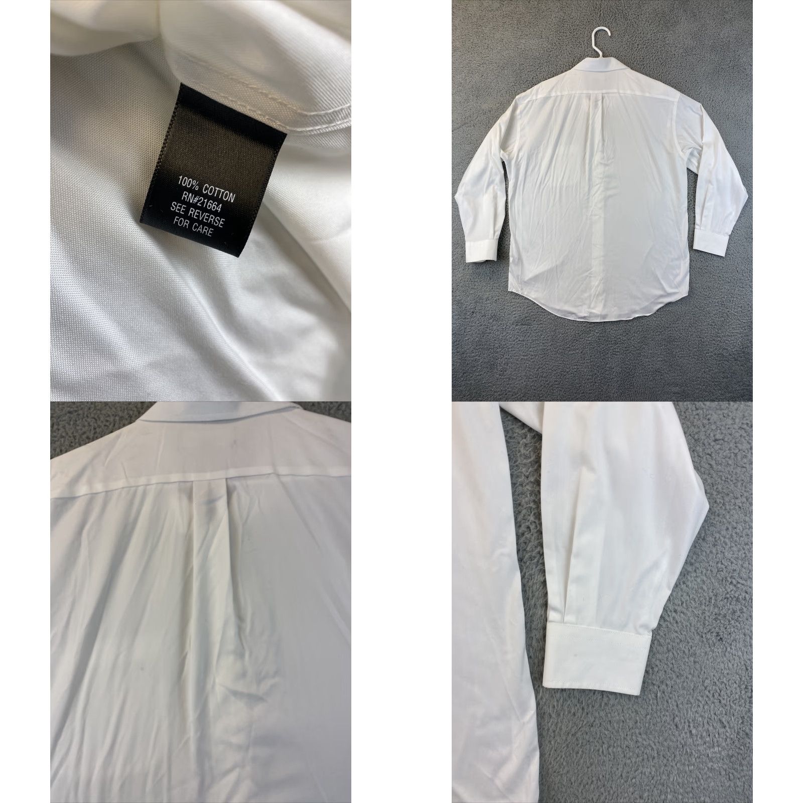 Croft & Barrow Croft & Barrow Dress Shirt Men 16 White Long Sleeve Button-Down 32/33 Size 42R - 8 Thumbnail